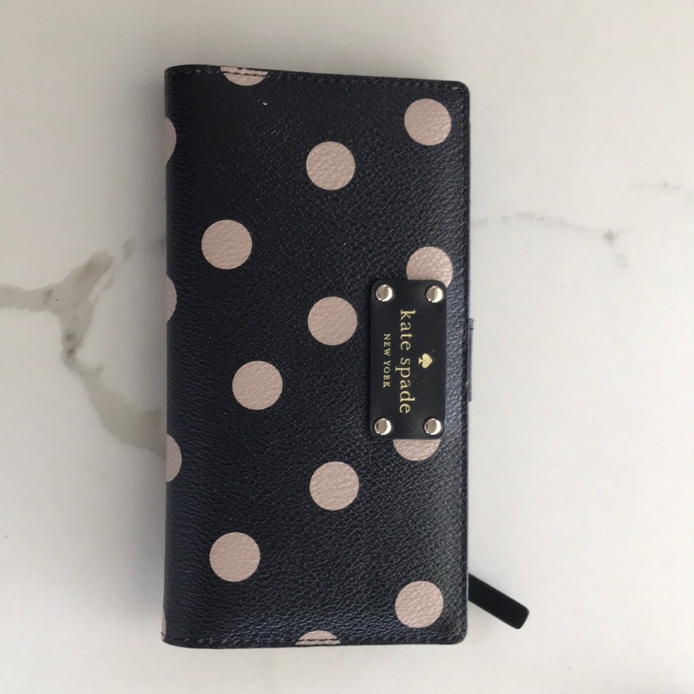 Kate Spade polka dot wallet